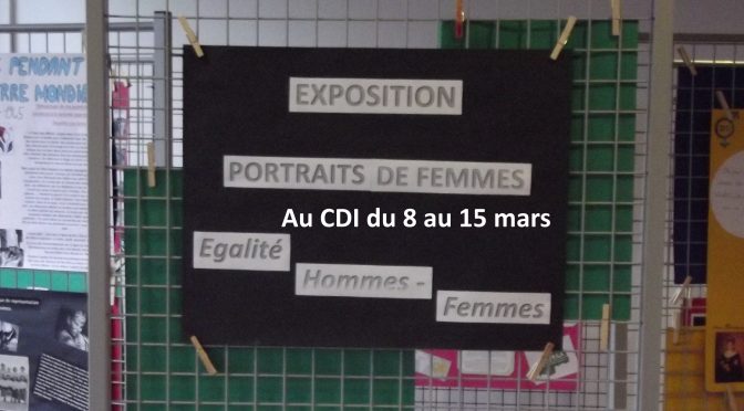 Exposition “Portraits de femmes” au CDI